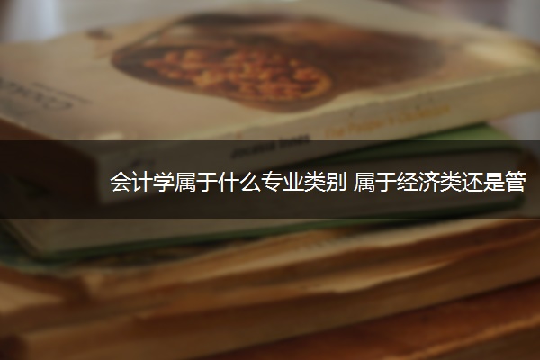 会计学属于什么专业类别 属于经济类还是管理类 会计学属于什么专业类别 属于经济类还是管理类