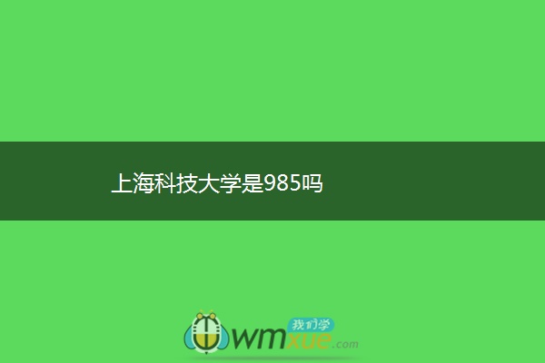 上海科技大学是985吗 上海科技大学是985吗