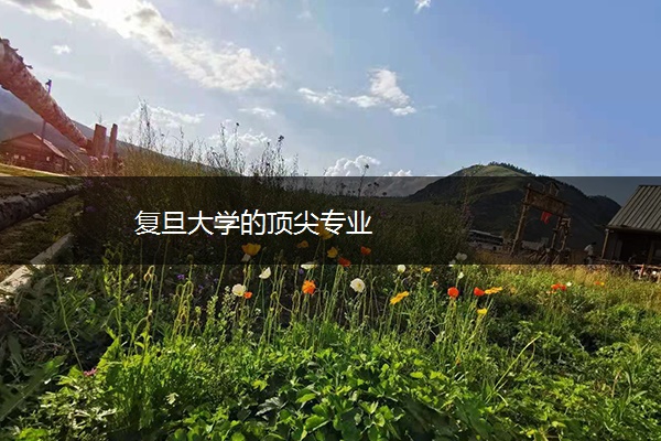 复旦大学的顶尖专业 复旦大学的顶尖专业