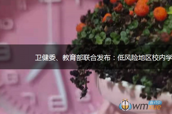 卫健委、教育部联合发布:低风险地区校内学生不需戴口罩 卫健委、教育部联合发布:低风险地区校内学生不需戴口罩