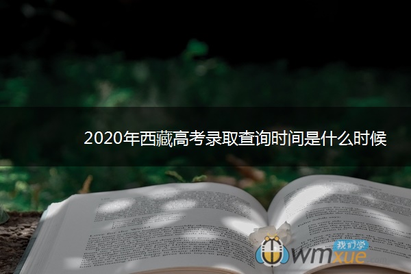 2020年西藏高考录取查询时间是什么时候 2020年西藏高考录取查询时间是什么时候